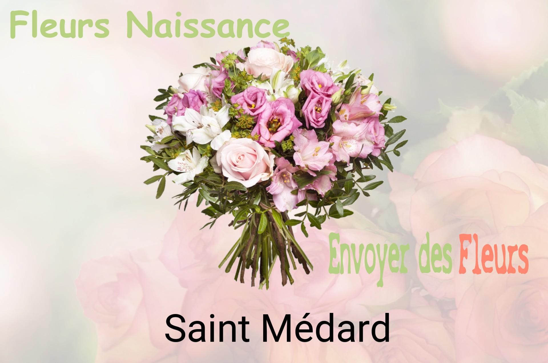 Bouquet de fleurs de naissance livré à Saint-Médard